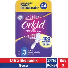 Orkid Platinum Gece Ped 24 Adet