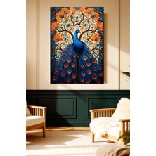 Mushen Studio Tavus Kuşu Sanat Baskısı Renkli Kanvas Tablo