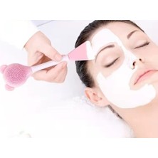 Marsilyan Silikon Yüz Temizleme Fırçası ve Maske Uygulama Spatulası
