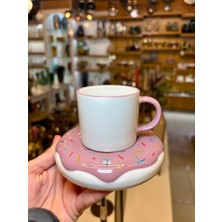 Acar Donut Lila Tek Kişilik Double Fincan