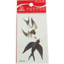 Marsilyan Kuş Tattoo Dövme Sticker