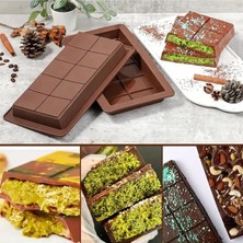 Marsilyan Meşhur Dubai Çikolatası Kalıbı Silikon - Büyük Tablet Çikolata Mum Kek Kalıbı Pasta Kalıb