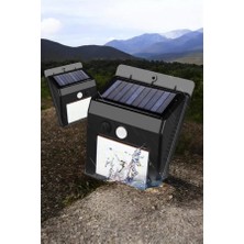 Marsilyan Solar Lamba Giriş, Bahçe Yol Avlu Hareket Sensörlü LED Parlak Gece Su Geçirmez