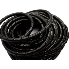 Asel 8mm Kablo Sargı Spirali Siyah(25 Metre)