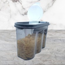 Marsilyan 2 Kapaklı Ölçekli Erzak Saklama Kabı - 1,2 Litre - SA930 (4887)