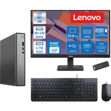 Lenovo Thinkcentre Neo 50Q Gen 5 Intel Core 5-210H 4.8ghz Up 80GB Ddr5 4tb SSD Intel® Graphics+Lenovo 23.8" FHD Mon. Freedos Mini Masaüstü Bilgisayar 13B9001MTR23F30+ZETTAUSBBELLEK