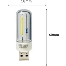 Arbix Retro USB LED Gece Lambası Retro 1W | Kamp, Okuma Için Taşınabilir Güçlü Işık