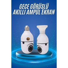 Marsilyan Gece Görüşlü Akıllı Dönebilen Ev Kamerası Ampül Kamera