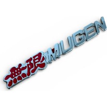 Mes Store Honda Uyumlu Mugen Yazılı Metal Yazı Yapıştırma Logo Amblem Krom