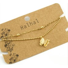 Marsilyan Kelebek Lüks Çelik Halhal