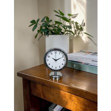 urfakent bilişim ve medya danışmanlık Silver Touch 25 x 20 cm Metal Krom Masa Saati