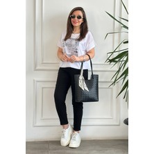 Duble Paça Beli Lastikli Pantolon