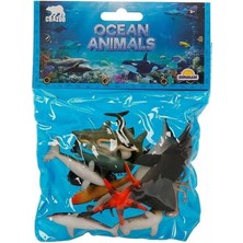 Marsilyan 0704 Okyanus Hayvanları Poşetli Hayvan Oyun Seti