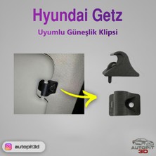 AutoPit 3D Hyundaı Getz Uyumlu Güneşlik Klipsi