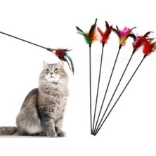 Marsilyan Çıngıraklı Tüylü Kedi Oyun Çubuğu