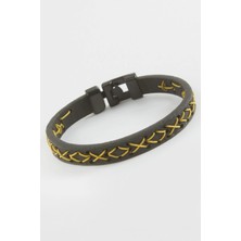 Marsilyan Ipli Kaliteli Suni Deri Bileklik