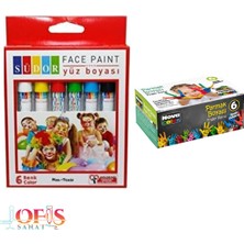 Südor Yüz Boyası Novacolor Parmak Boyası Seti