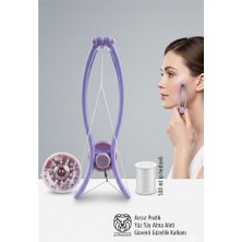 Marsilyan Acısız Pratik Yüz Tüy Alma Aleti & 500 Metre Yedek Ipli Epilasyon Yayı Pürüzsüz Dokunuş