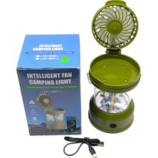 farissu Akıllı Kamp Lambası ve Vantilatör – Type-C Şarjlı, Powerbank Özellikli, 2 Kademeli Gün Işığı LED Fener
