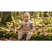 Lenna Baby Organik Omuz Aksesuarlı Mantar Nakışlı Müslin Gömlek 3’lü Erkek Bebek Takım🍄