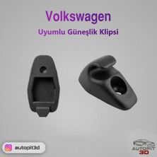 AutoPit 3D Volkswagen Uyumlu Güneşlik Klipsi