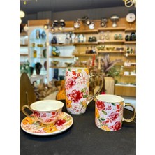 Acar Hera 3'lü Kupa ve Fincan Seti