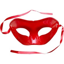 Niyet Kırmızı Parti Maskesi Kırmızı Balo Maskesi - Yılbaşı - Parti Maskesi - Doğum Günü