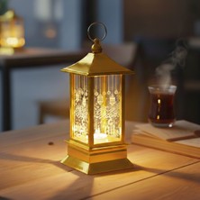 Marsilyan Ramazan Temalı Gold Kare Kubbe LED Lamba
