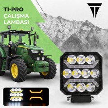 C9 T1 Pro-Lens Çalışma Lambası Turuncu Kırmızı Angel Beyaz Işık, 20 Watt, 12-24 Volt Uyumlu 1 Adet