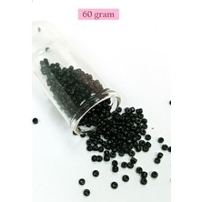 Marsilyan Dökme Cam Kum Boncuk (8/0) 3 mm - 60 Gram - Parlak Siyah - BNC211