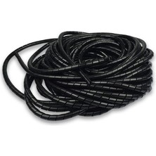 Asel 14MM Kablo Sargı Spirali Siyah (25 Metre)