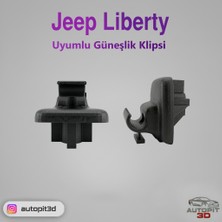 AutoPit 3D Jeep Lıberty Uyumlu Güneşlik Klipsi