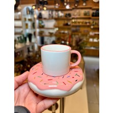 Acar Donut Pembe Tek Kişilik Türk Kahvesi Fincanı