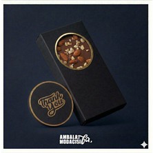 Ambalaj Modacısı Tablet Çikolata Kutusu Lüks 2026 Yuvarlak Siyah ( 16 x 8.5 x 3 ) ( 25 Adet )