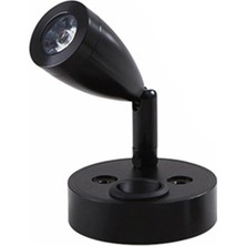 Revex 12-24V Karavan Okuma Lambası Aliminyum Malzeme Akrilik Lens Karavan Okuma Lambası Siyah