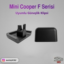 AutoPit 3D Mını Cooper F Serisi Uyumlu Güneşlik Klipsi