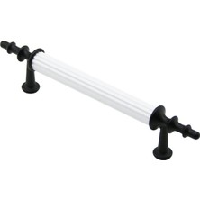 Marsilyan 10 Adet Beyaz - Siyah Boru Kulp 9.6cm (4887)