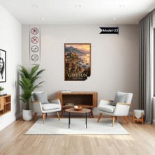 Akıllı Kağıt Türkiye Iller Tablo - Poster Giresun (Model-33)