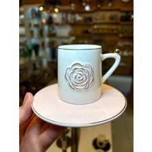 Acar Rozsa Pembe Tek Kişilik Türk Kahvesi Fincanı
