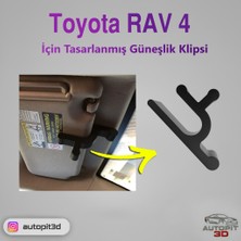 AutoPit 3D Toyota Rav4 Uyumlu Alternatif Güneşlik Klipsi
