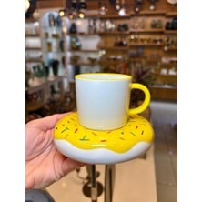 Acar Donut Sarı Tek Kişilik Double Fincan