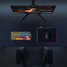 Marsilyan Rampage Mp-23 Blıtz M Rgb 252X328X3MM Rgb LED Gaming Mouse Pad (SIYAH)(1923)
