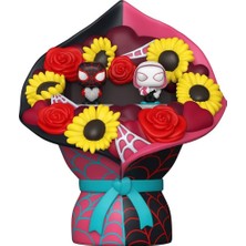 Funko Bitty Pop Miles Morales And Ghost Spider Valentine Bouquet