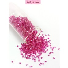 Marsilyan Kesme Cam Boncuk 2mm - 60 Gram - Şeffaf Pembe - BNC382