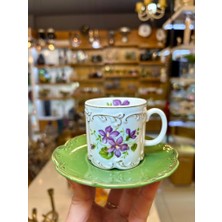 Acar Vıvıenne Yeşil Tek Kişilik Türk Kahvesi Fincanı