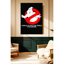 Mushen Studio Ghostbusters Hayalet Avcıları Logo Kanvas Tablo Solvent Baskı Film Sanatı Duvar Dekoru