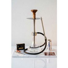 Gökkuşağı Nargile Nano Paslanmaz Çelik Nargile Seti (%100 Paslanmaz Çelik ) (Çantalı) (%100 Duman Performansı)