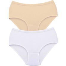 Marsilyan 2 Adet Tutku Kadın Yüksek Bel Bato Kalın Lastik Külot S9