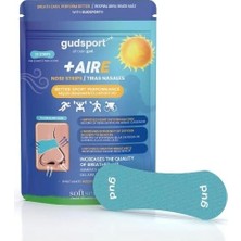 Gudsport Burun Şeritleri – Gudslip® – Spor Yaparken Nefes Almanızı Iyileştirir, Daha Iyi Hava Sirkülasyonu ve Teri Dışarı Atan Destek Açık Mavi