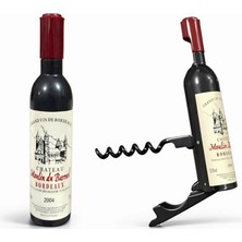 Marsilyan Şişe Tasarımlı Paslanmaz Çelik Tirbuşon Açacak